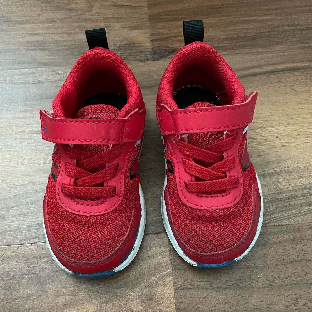New Balance Red Wide Toddler Shoes